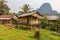 Native hut in a village Laos