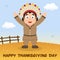 Native Man Happy Thanksgiving Card