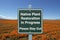 Native Plant Restoration Sign with Poppies