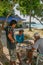 The native playing chess in phi phi island ,thailand