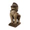 Native Thai style Iron statue with the clipping path. Selection