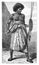 Native Warrior, Africa.History and Culture of Africa. Antique Vintage Illustration. 19th Century
