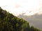 Natives forests in the Hill, Andes Mountains landscape from Las vizcachas, Maule, Chile. Nature photography