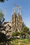 Nativity facade of La Sagrada Familia - the impressive cathedral