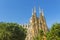 Nativity facade of La Sagrada Familia - the impressive cathedral