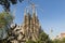 Nativity facade of La Sagrada Familia - the impressive cathedral