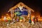 Nativity scene of the birth of Jezus Christ the  saviour in Bethlehem