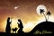 Nativity scene postcard