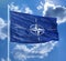 NATO ALLIANCE FLAG - Stock image