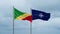 NATO and Congo-Brazzaville flag