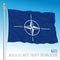 NATO, North Atlantic Treaty Organization official flag