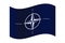 NATO symbol sign united countries military north atlantic teaty organization offical emblem europe nation security save. EPS 10