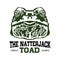 Natterjack toad face vector illustration logo design