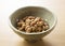 Natto placed on a wooden background