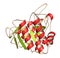Nattokinase enzyme. Protein produced by Bacillus natto, present
