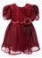 Natty crimson baby gown