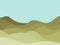 Natura wave landscape in a minimalistic style. Plains and mountains. Boho decor for prints, posters and interior design. Mid