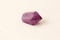 Natural amethyst stone on light background. Natural stones, crystals for magic, lithotherapy, geology, minerals, stone collection