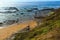 Natural amphitheater on beach (Algarve, Portugal).