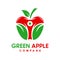 Natural apple logo design