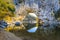 Natural arch over the river at Pont d`Arc in Ardeche