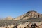 Natural arid landscape in Bardenas Desert