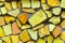 Natural background from the crushed yellow mosaic