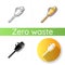 Natural bath brush icon