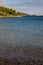 Natural beach in Tisno, Croatia