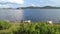 Natural beauty combined look of hill sky and water side