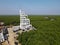 Natural Beauty and the Disnati Tower Building in the Middle of a Mangrove Forest, Langsa City, Aceh