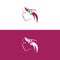 natural beauty salon feminine logo design,women long hair style icon, logo women face on white background,Beauty face abstract