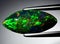 natural black opal gem on the background