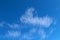 Natural blue sky with Cirrus, high level Clouds