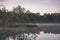 natural body of water. pond with reflections - vintage retro loo