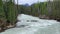 The Natural Bridge Falls in Yoho National Park