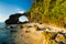 Natural Bridge Landmark Beach High Tide Bushes