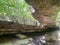 The natural bridge in Rockbridge Ohio