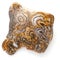 Natural brown agate