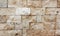 Natural brown brick texture with a rectangular pattern