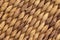 Natural Brown Raffia Mat Rough Plaiting Grunge Background Texture