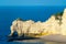 Natural chalk arch at Etretat, France