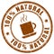 Natural coffee icon