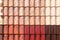 Natural color roof tile pattern.