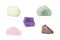 Natural color stone collections, healing crystal and stone