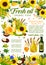 Natural cooking oils, organic food salad dressing