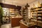 natural cosmetics store, with selection of eco-friendly beauty products and skin care