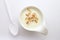 natural creamy white yogurt in cup