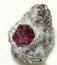 Natural crimson crystal of the mineral corundum (ruby)