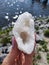 Natural Crystal Quartz Geode Gems Lake Stones Gems River Water Rocks